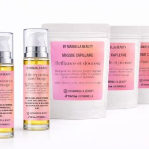 Pack de 3 masques aux poudres et 2 huiles capillaires